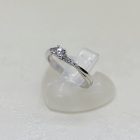 Brill köves fehér arany gyűrű