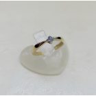 Brill 1köves sárga arany gyűrű