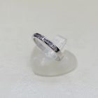 Brill sorköves fehér arany gyűrű