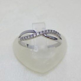 Végtelen fehér arany gyűrű