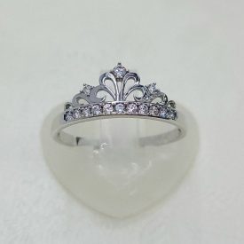 Korona fehér arany gyűrű